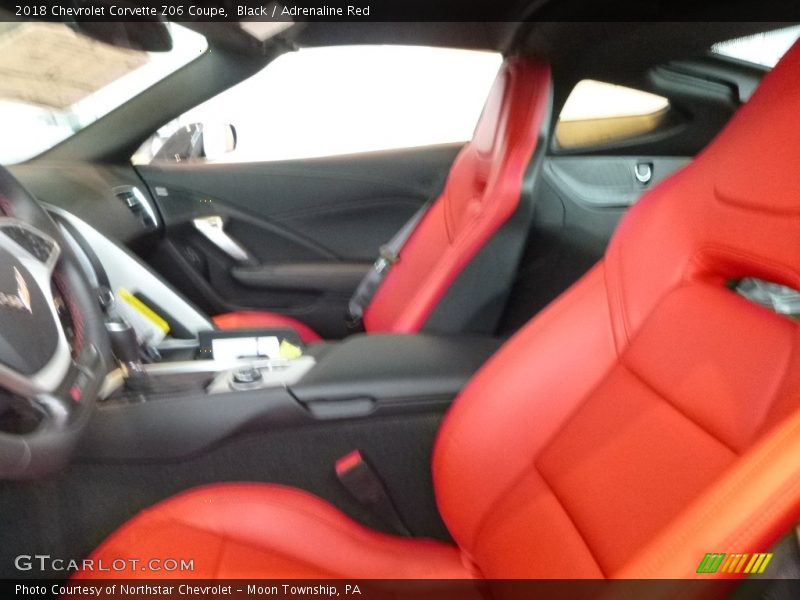 Black / Adrenaline Red 2018 Chevrolet Corvette Z06 Coupe