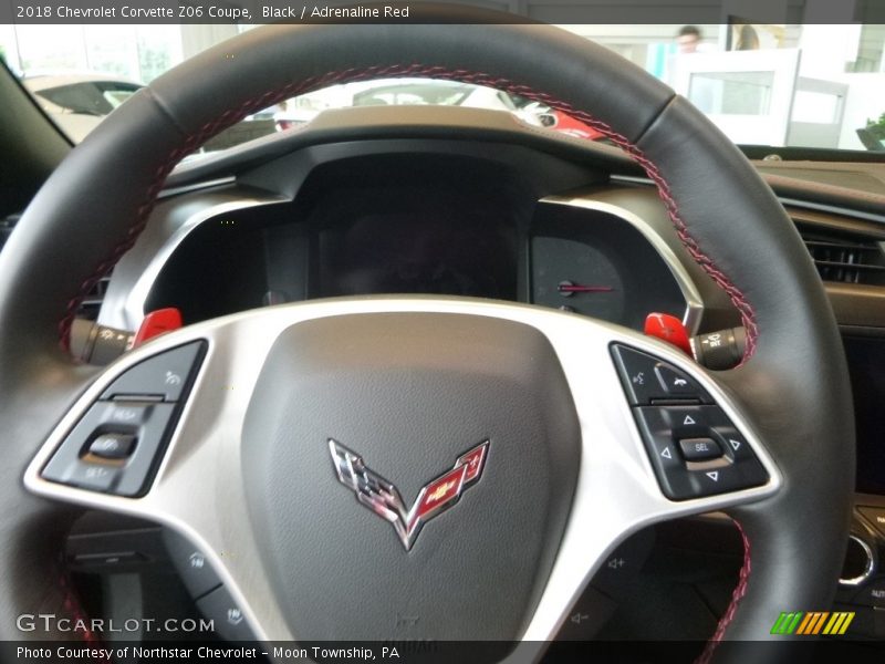 Black / Adrenaline Red 2018 Chevrolet Corvette Z06 Coupe