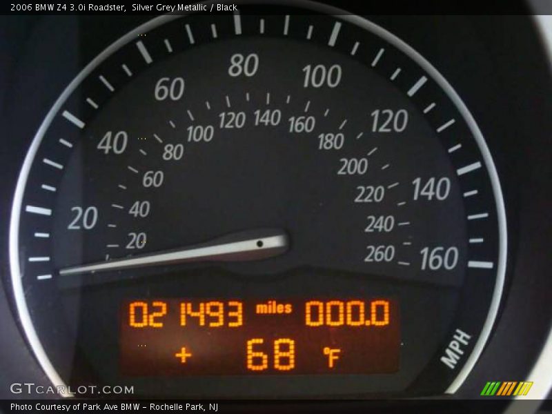 Silver Grey Metallic / Black 2006 BMW Z4 3.0i Roadster