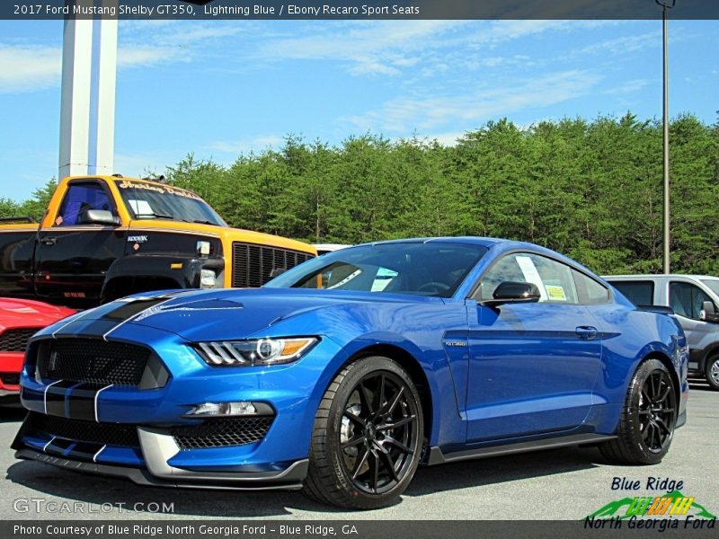 Lightning Blue / Ebony Recaro Sport Seats 2017 Ford Mustang Shelby GT350