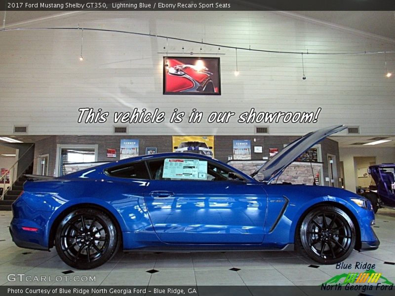 Lightning Blue / Ebony Recaro Sport Seats 2017 Ford Mustang Shelby GT350