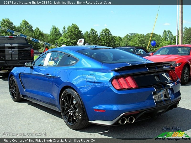 Lightning Blue / Ebony Recaro Sport Seats 2017 Ford Mustang Shelby GT350