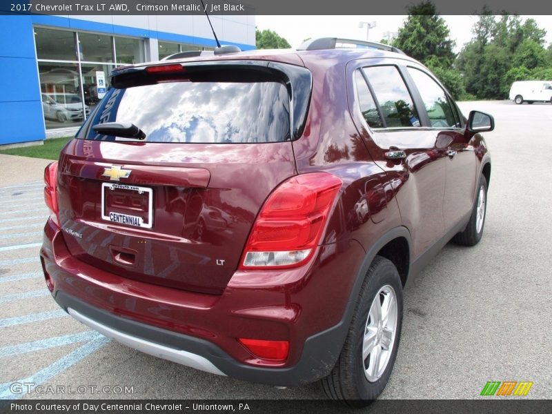Crimson Metallic / Jet Black 2017 Chevrolet Trax LT AWD