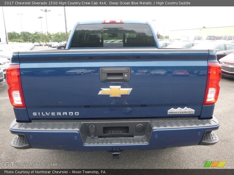 Deep Ocean Blue Metallic / High Country Saddle 2017 Chevrolet Silverado 1500 High Country Crew Cab 4x4