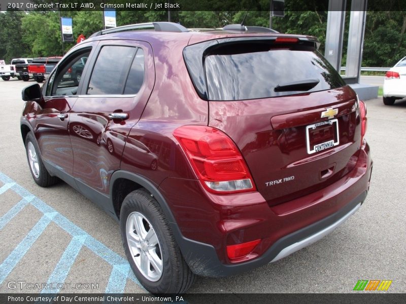 Crimson Metallic / Jet Black 2017 Chevrolet Trax LT AWD