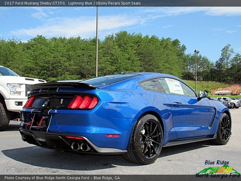 Lightning Blue / Ebony Recaro Sport Seats 2017 Ford Mustang Shelby GT350