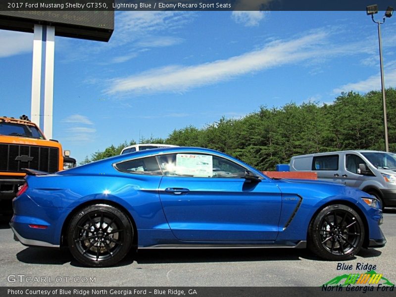 Lightning Blue / Ebony Recaro Sport Seats 2017 Ford Mustang Shelby GT350