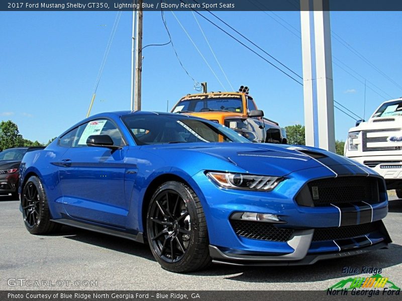 Lightning Blue / Ebony Recaro Sport Seats 2017 Ford Mustang Shelby GT350