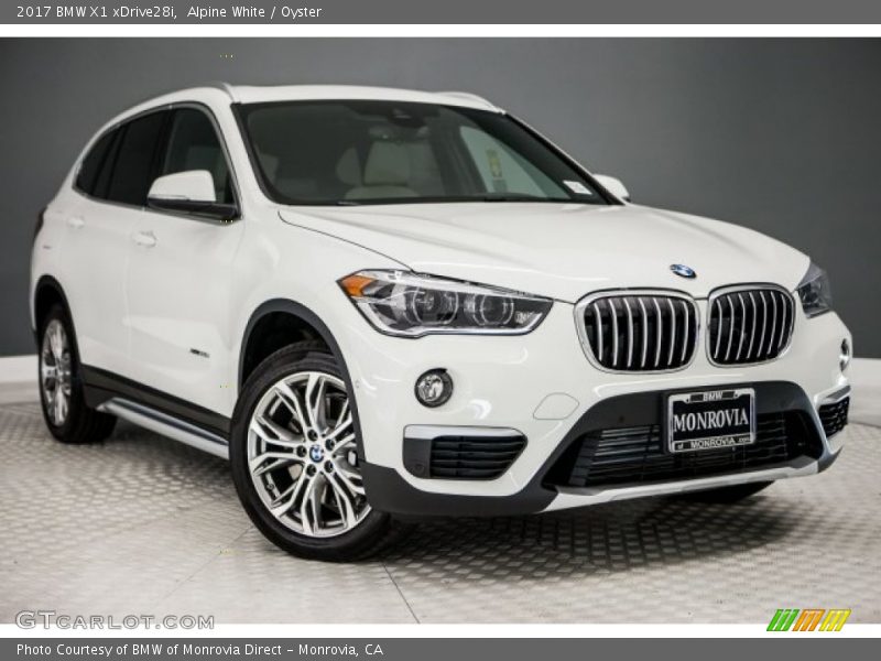 Alpine White / Oyster 2017 BMW X1 xDrive28i