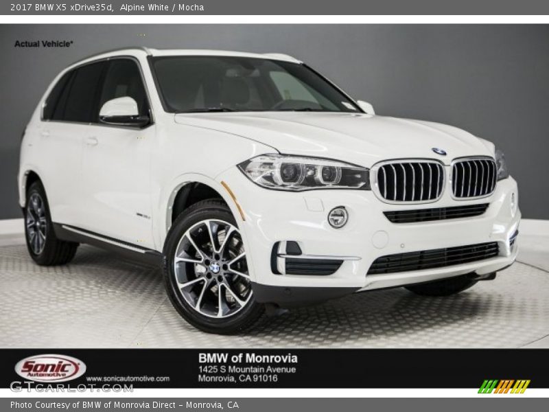 Alpine White / Mocha 2017 BMW X5 xDrive35d