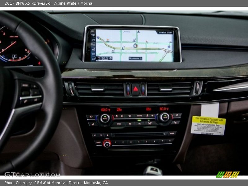 Alpine White / Mocha 2017 BMW X5 xDrive35d