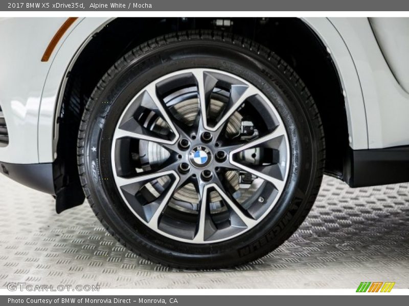 Alpine White / Mocha 2017 BMW X5 xDrive35d