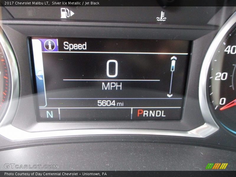 Silver Ice Metallic / Jet Black 2017 Chevrolet Malibu LT