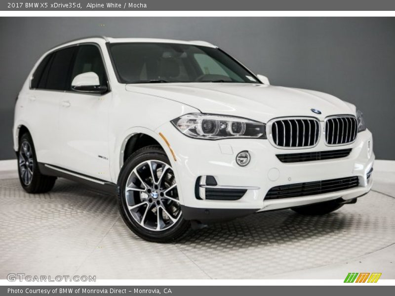 Alpine White / Mocha 2017 BMW X5 xDrive35d