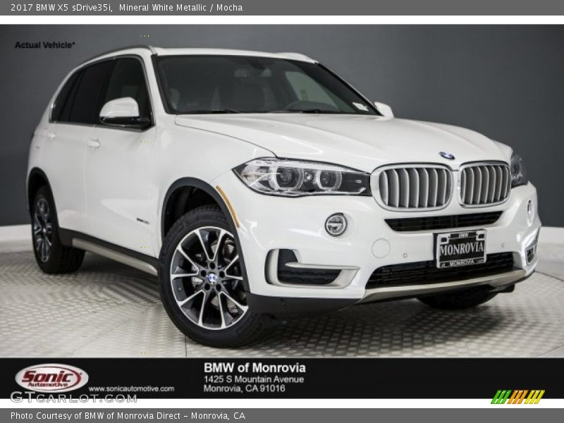 Mineral White Metallic / Mocha 2017 BMW X5 sDrive35i