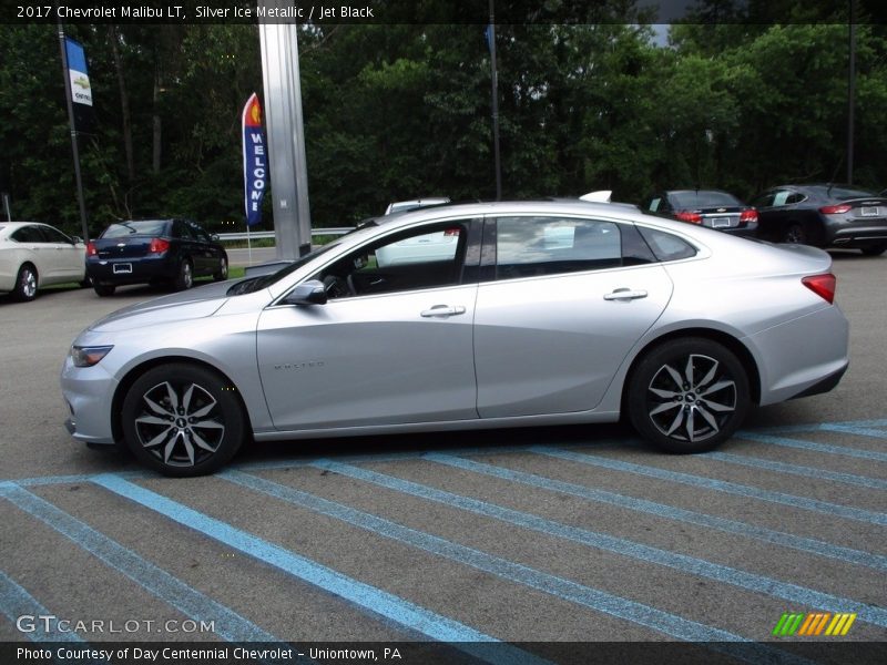 Silver Ice Metallic / Jet Black 2017 Chevrolet Malibu LT