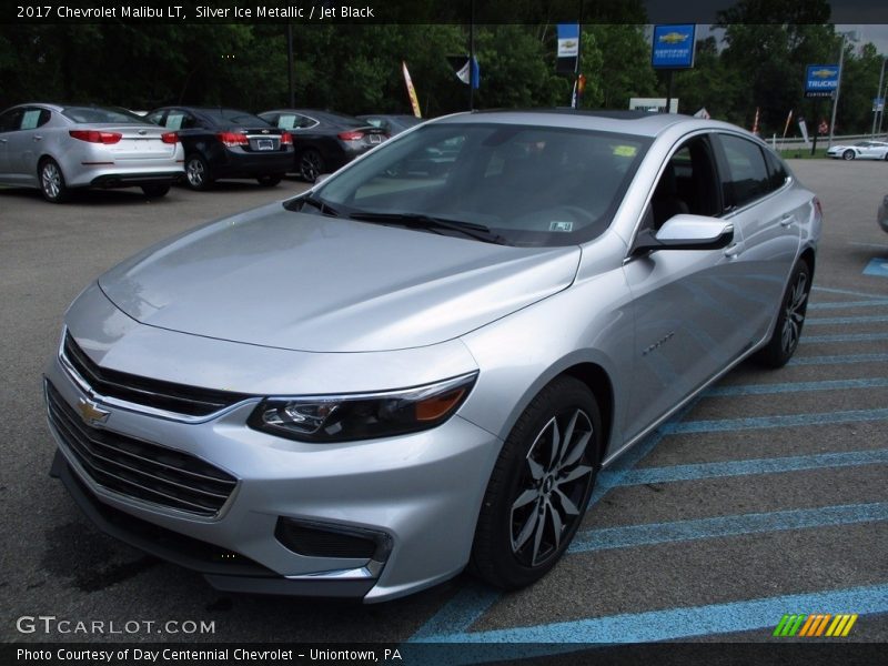 Silver Ice Metallic / Jet Black 2017 Chevrolet Malibu LT