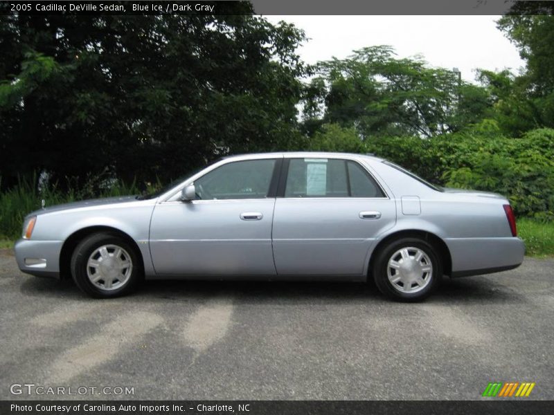 Blue Ice / Dark Gray 2005 Cadillac DeVille Sedan