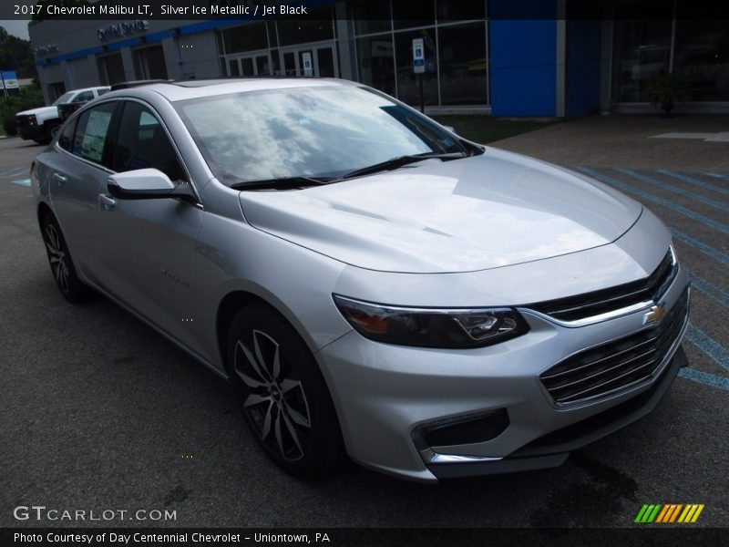 Silver Ice Metallic / Jet Black 2017 Chevrolet Malibu LT