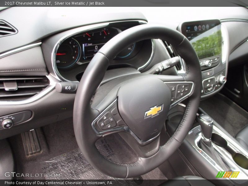 Silver Ice Metallic / Jet Black 2017 Chevrolet Malibu LT