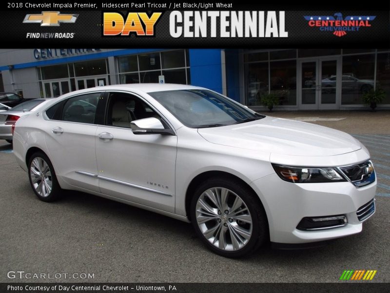 Iridescent Pearl Tricoat / Jet Black/Light Wheat 2018 Chevrolet Impala Premier