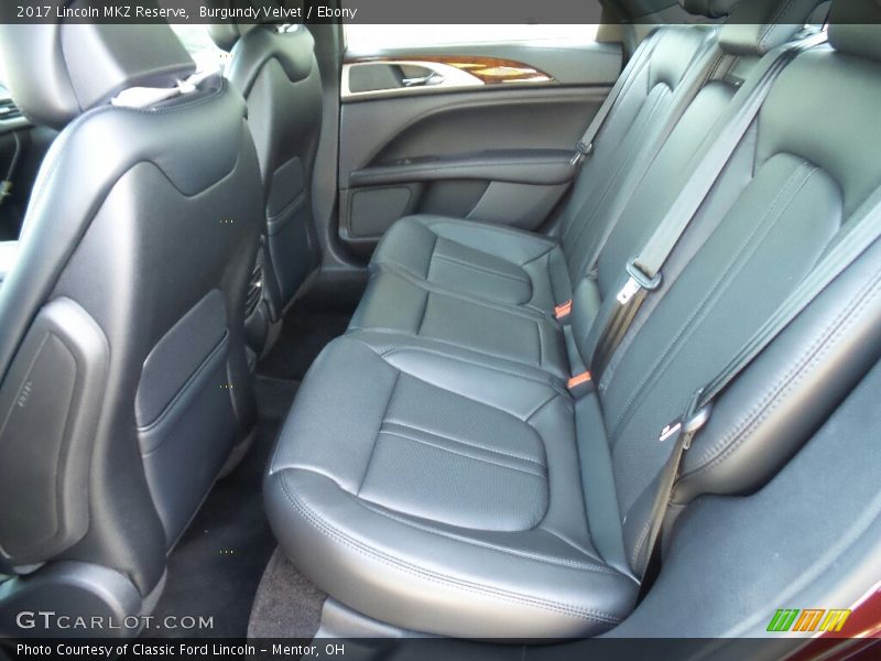 Burgundy Velvet / Ebony 2017 Lincoln MKZ Reserve