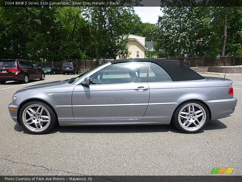 Silver Grey Metallic / Black 2004 BMW 3 Series 330i Convertible