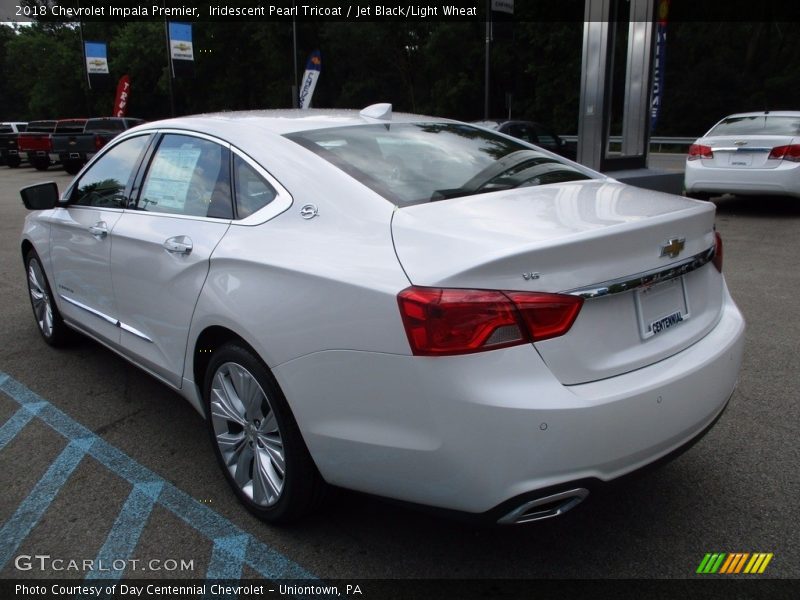 Iridescent Pearl Tricoat / Jet Black/Light Wheat 2018 Chevrolet Impala Premier