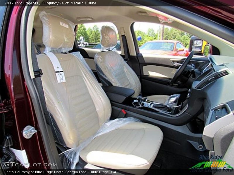 Burgundy Velvet Metallic / Dune 2017 Ford Edge SEL