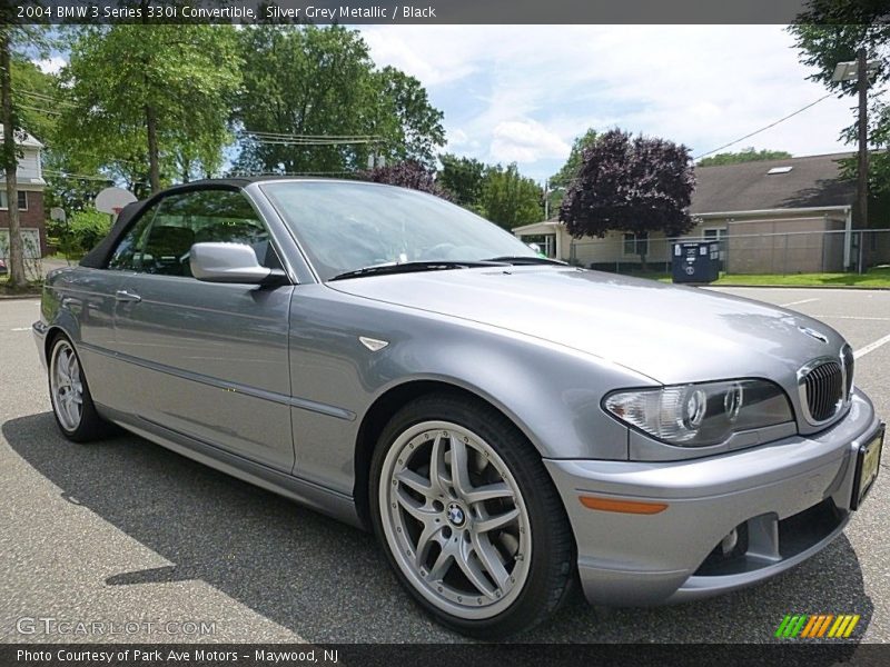 Silver Grey Metallic / Black 2004 BMW 3 Series 330i Convertible