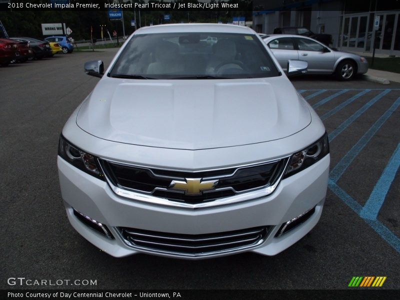 Iridescent Pearl Tricoat / Jet Black/Light Wheat 2018 Chevrolet Impala Premier