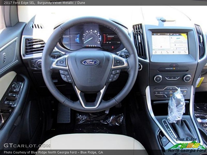 Burgundy Velvet Metallic / Dune 2017 Ford Edge SEL