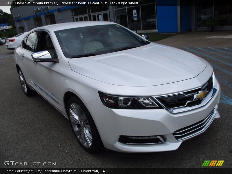 Iridescent Pearl Tricoat / Jet Black/Light Wheat 2018 Chevrolet Impala Premier