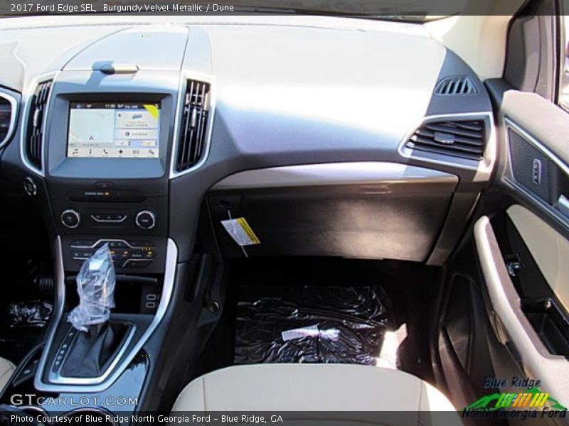 Burgundy Velvet Metallic / Dune 2017 Ford Edge SEL