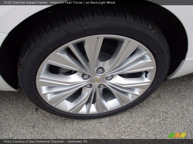 Iridescent Pearl Tricoat / Jet Black/Light Wheat 2018 Chevrolet Impala Premier