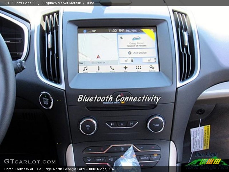 Burgundy Velvet Metallic / Dune 2017 Ford Edge SEL