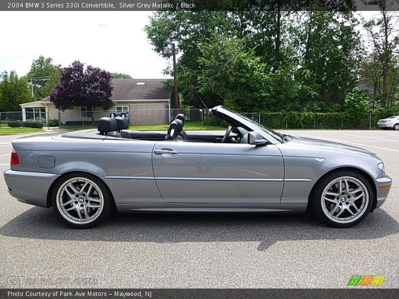 Silver Grey Metallic / Black 2004 BMW 3 Series 330i Convertible