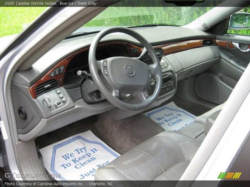 Blue Ice / Dark Gray 2005 Cadillac DeVille Sedan