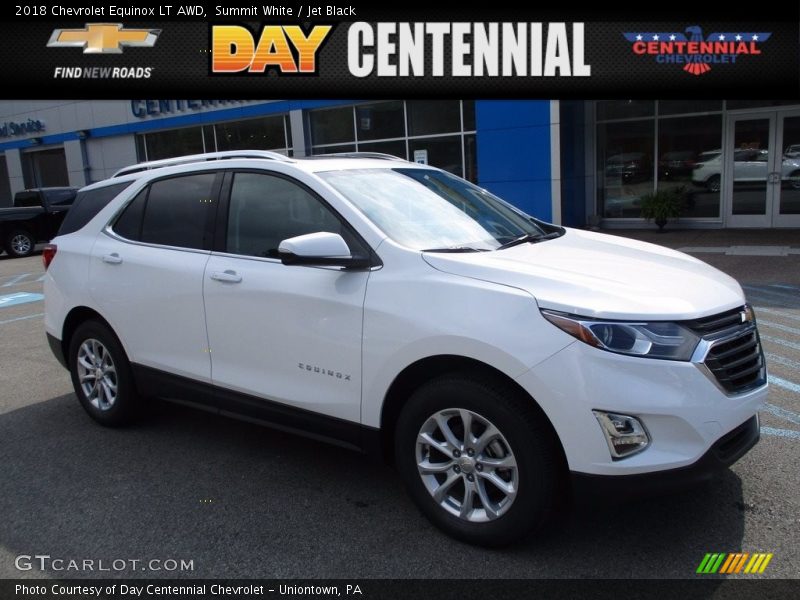 Summit White / Jet Black 2018 Chevrolet Equinox LT AWD