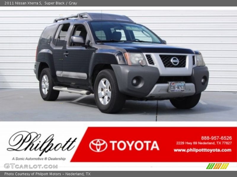 Super Black / Gray 2011 Nissan Xterra S