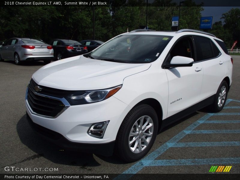 Summit White / Jet Black 2018 Chevrolet Equinox LT AWD