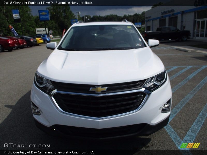 Summit White / Jet Black 2018 Chevrolet Equinox LT AWD