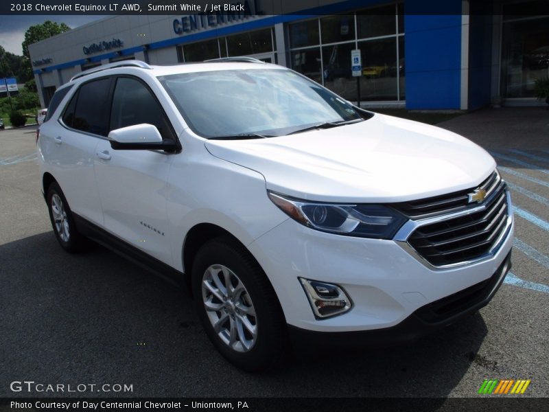 Summit White / Jet Black 2018 Chevrolet Equinox LT AWD