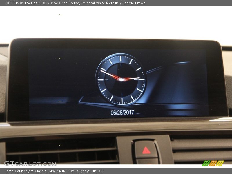 Mineral White Metallic / Saddle Brown 2017 BMW 4 Series 430i xDrive Gran Coupe