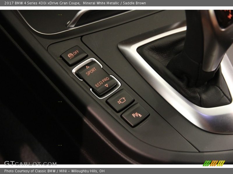 Mineral White Metallic / Saddle Brown 2017 BMW 4 Series 430i xDrive Gran Coupe