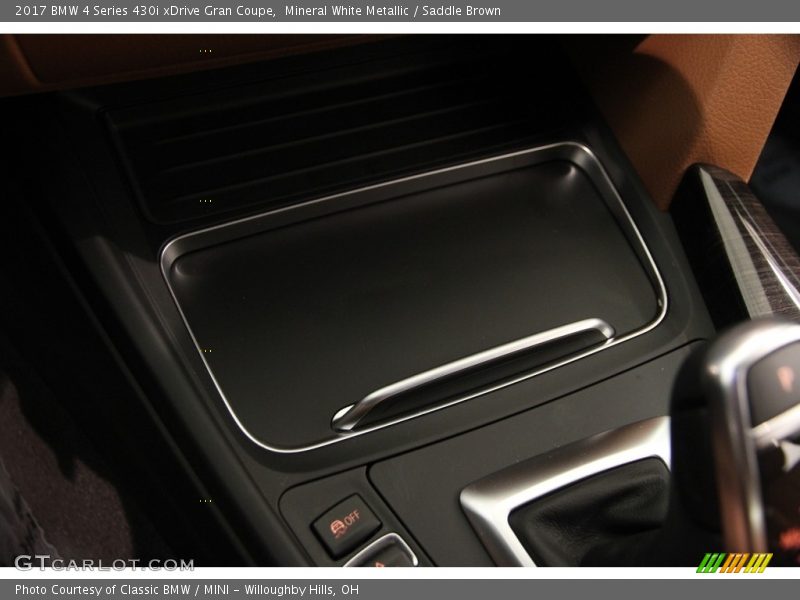 Mineral White Metallic / Saddle Brown 2017 BMW 4 Series 430i xDrive Gran Coupe