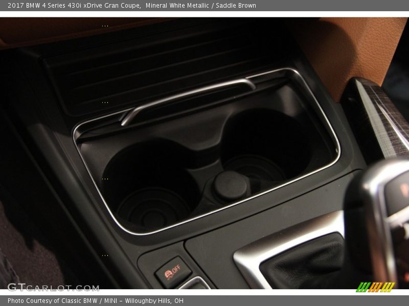 Mineral White Metallic / Saddle Brown 2017 BMW 4 Series 430i xDrive Gran Coupe