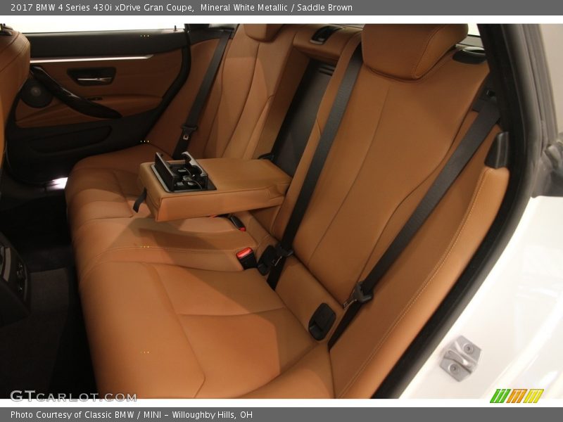 Mineral White Metallic / Saddle Brown 2017 BMW 4 Series 430i xDrive Gran Coupe