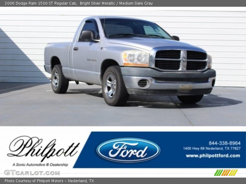 Bright Silver Metallic / Medium Slate Gray 2006 Dodge Ram 1500 ST Regular Cab