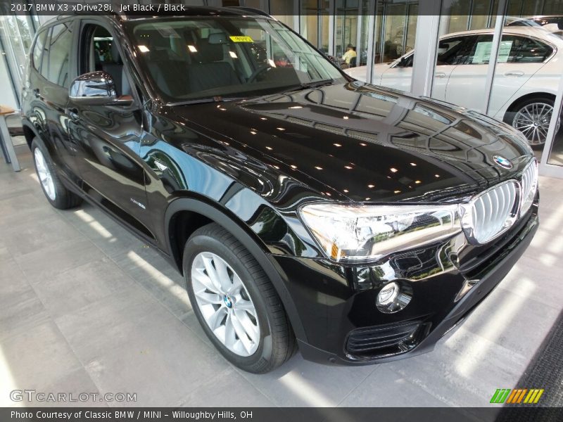 Jet Black / Black 2017 BMW X3 xDrive28i